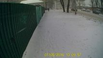Снова выпал снег ))